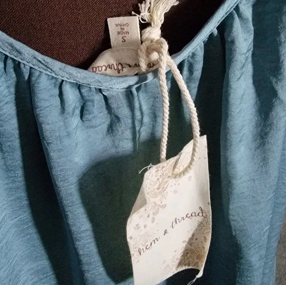 NWT! Hem & Thread Teal Jumpsuit - Picture 7 of 8